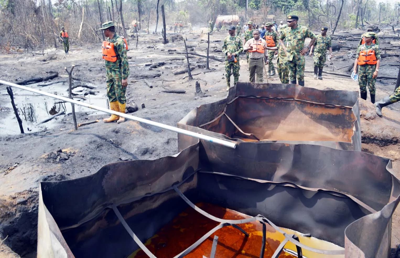 Nigerian Navy Shuts 71 Illegal Refineries in Niger Delta