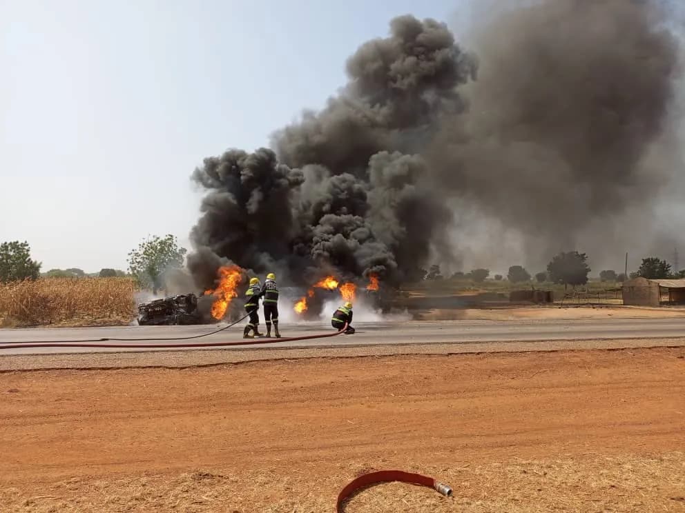 JUST IN: Fuel Tanker Explodes Again in Jigawa