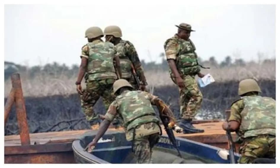 Army Cracks Down on Oil Theft, Seizes ₦250m Products, Destroys 10 Illegal Refineries in Niger Delta
