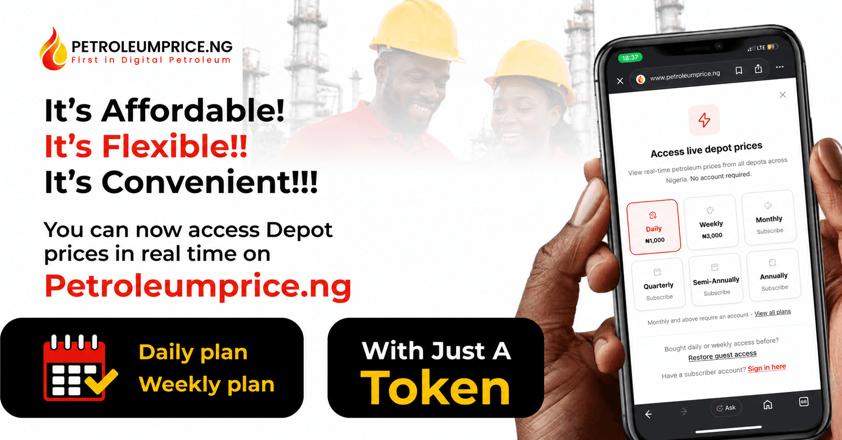 Petroleumprice.ng Introduces Flexible Access to Live Depot Prices